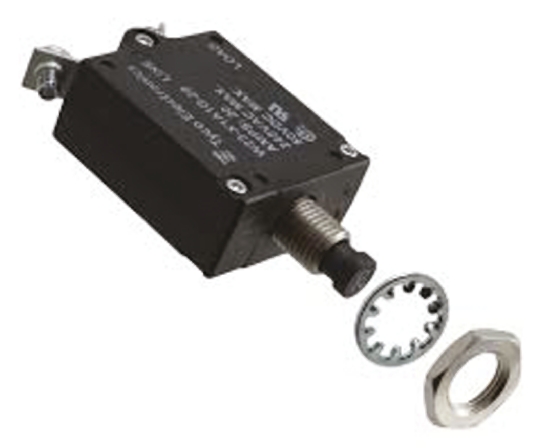 TE Connectivity W23 Thermal Circuit Breaker - 1-Pole, Direct, 1A Current Rating, 1000 A, 240V ac, 50 V dc