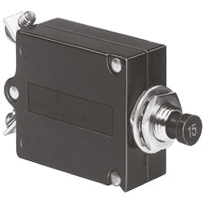 TE Connectivity 0.5 to 50 A W23 Thermal Circuit Breaker - 1-Pole, Direct, 2A Current Rating, 1000 A, 240V ac, 50 V dc