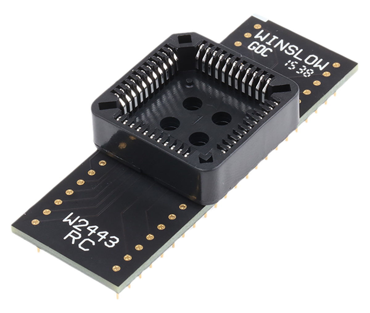 Winslow Straight Through Hole Mount 2.54 mm Pitch IC Socket Adapter, PLCC to DIP