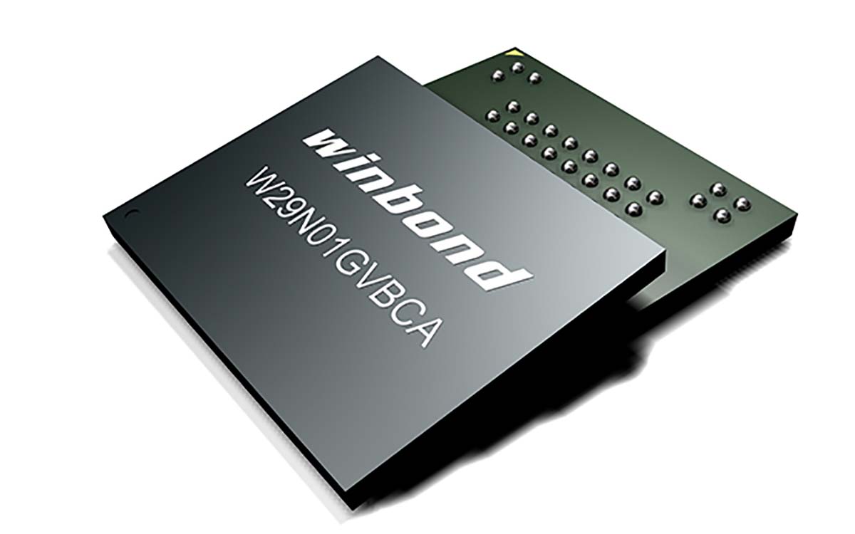 Winbond SLC NAND 1 GB Parallel Flash Memory 63-Pin VFBGA, W29N01HVBINF
