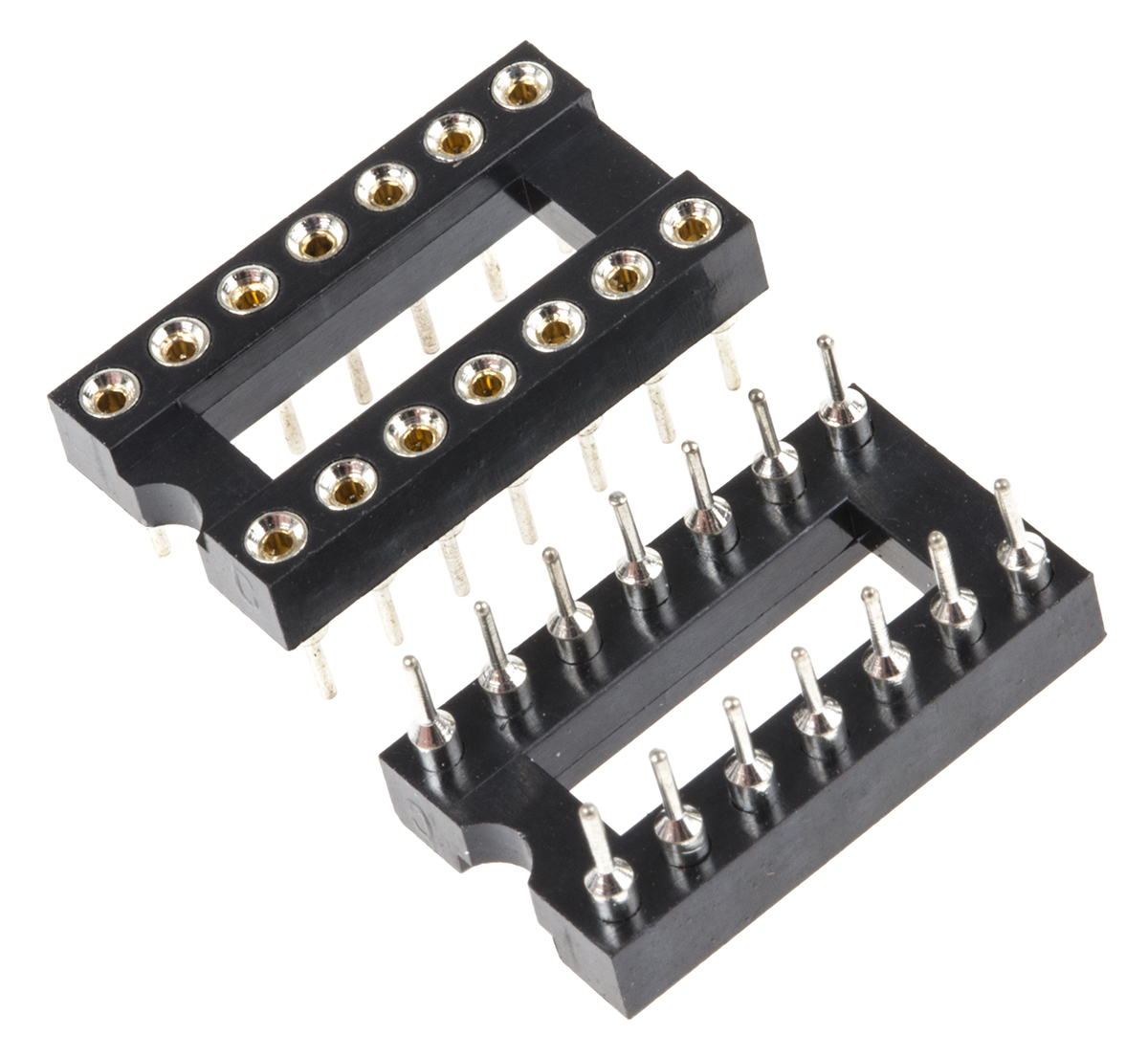 Winslow 2.54 mm Pitch Vertical 14 Way, Through Hole Turned Pin Open Frame DIL Socket, 5A