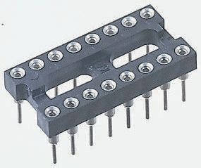 Winslow 2.54 mm Pitch Vertical 24 Way, Through Hole Turned Pin Open Frame DIL Socket, 5A