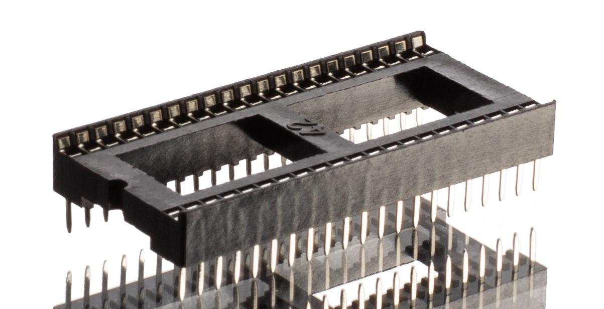 Winslow 1.77 mm Pitch Vertical 42 Way, Through Hole Stamped Pin Open Frame DIL Socket, 10A