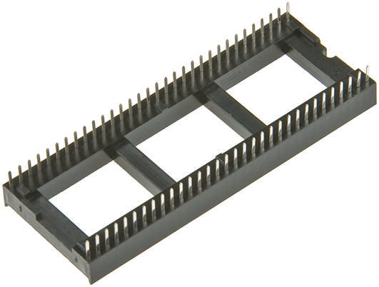 Winslow 1.77 mm Pitch Vertical 64 Way, Through Hole Stamped Pin Open Frame DIL Socket, 10A