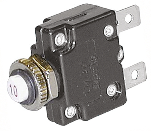 TE Connectivity 3 to 20 A W57 Thermal Circuit Breaker - 1-Pole, Direct, 5A Current Rating, 1000 A, 250V ac, 50 V dc