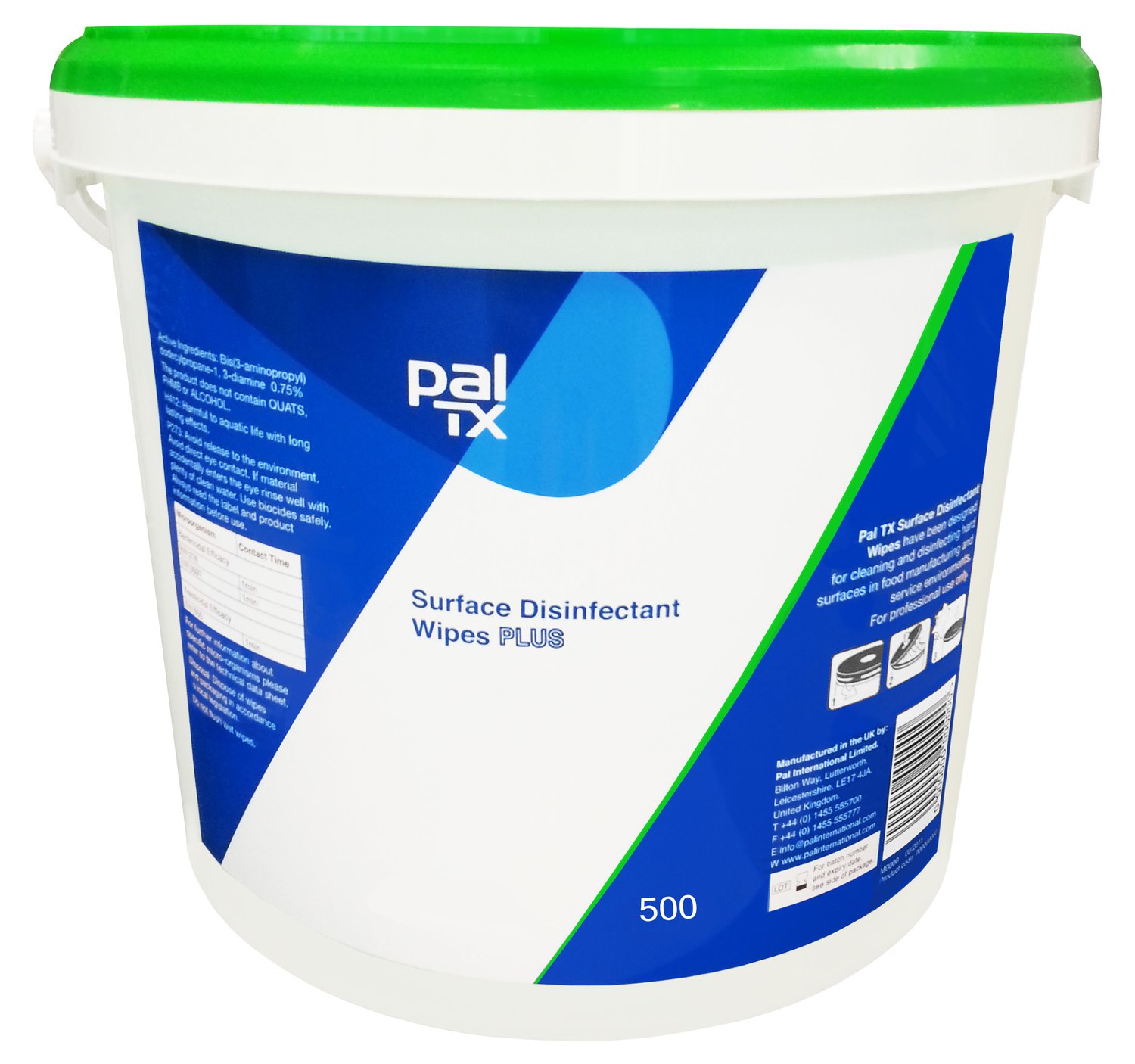 PAL TX Wet Disinfectant, Bucket of 500 Per Pack