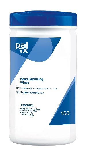w68230 PAL 150 Wet Hand Wipes, Tub of, 200 x 200 mm 150 Per Pack