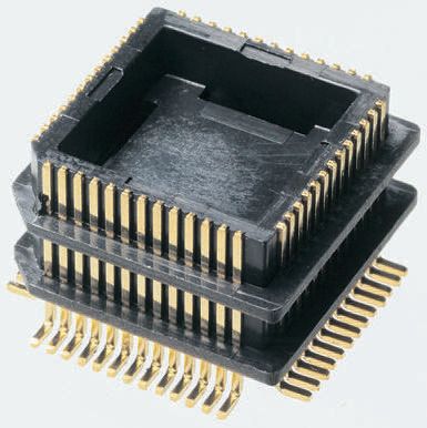 Winslow 1.27 mm Pitch 68 Way Surface Mount Through Hole PLCC IC Socket