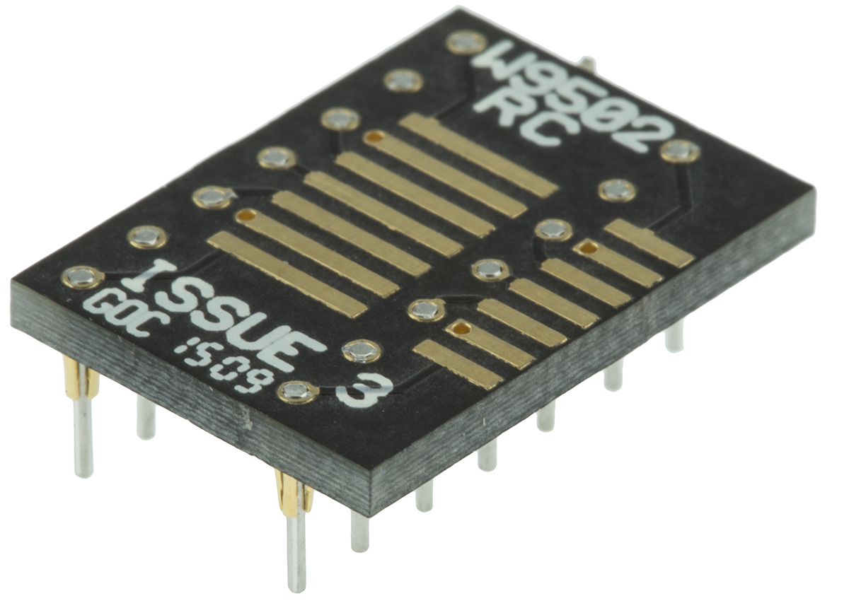Winslow Straight Through Hole Mount 2.54 mm Pitch IC Socket Adapter, SOP to DIP