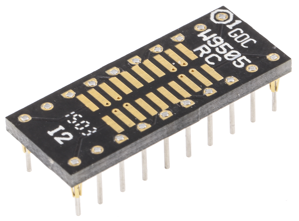 Winslow Straight Through Hole Mount 2.54 mm Pitch IC Socket Adapter, SOP to DIP