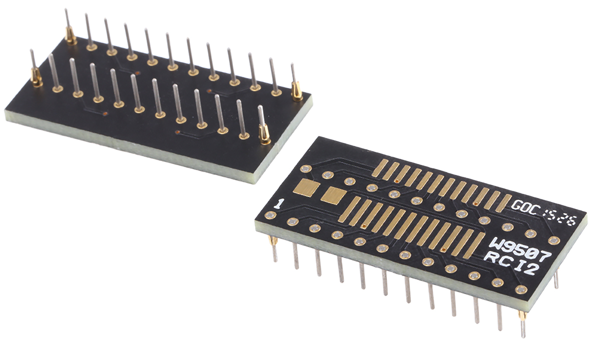 Winslow Straight Through Hole Mount 2.54 mm Pitch IC Socket Adapter, SOIC to DIP