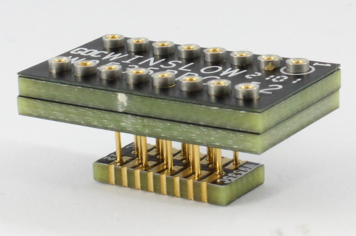 Winslow Straight Surface Mount Mount 15.24 mm Pitch IC Socket Adapter, DIP to SOJ/SOP