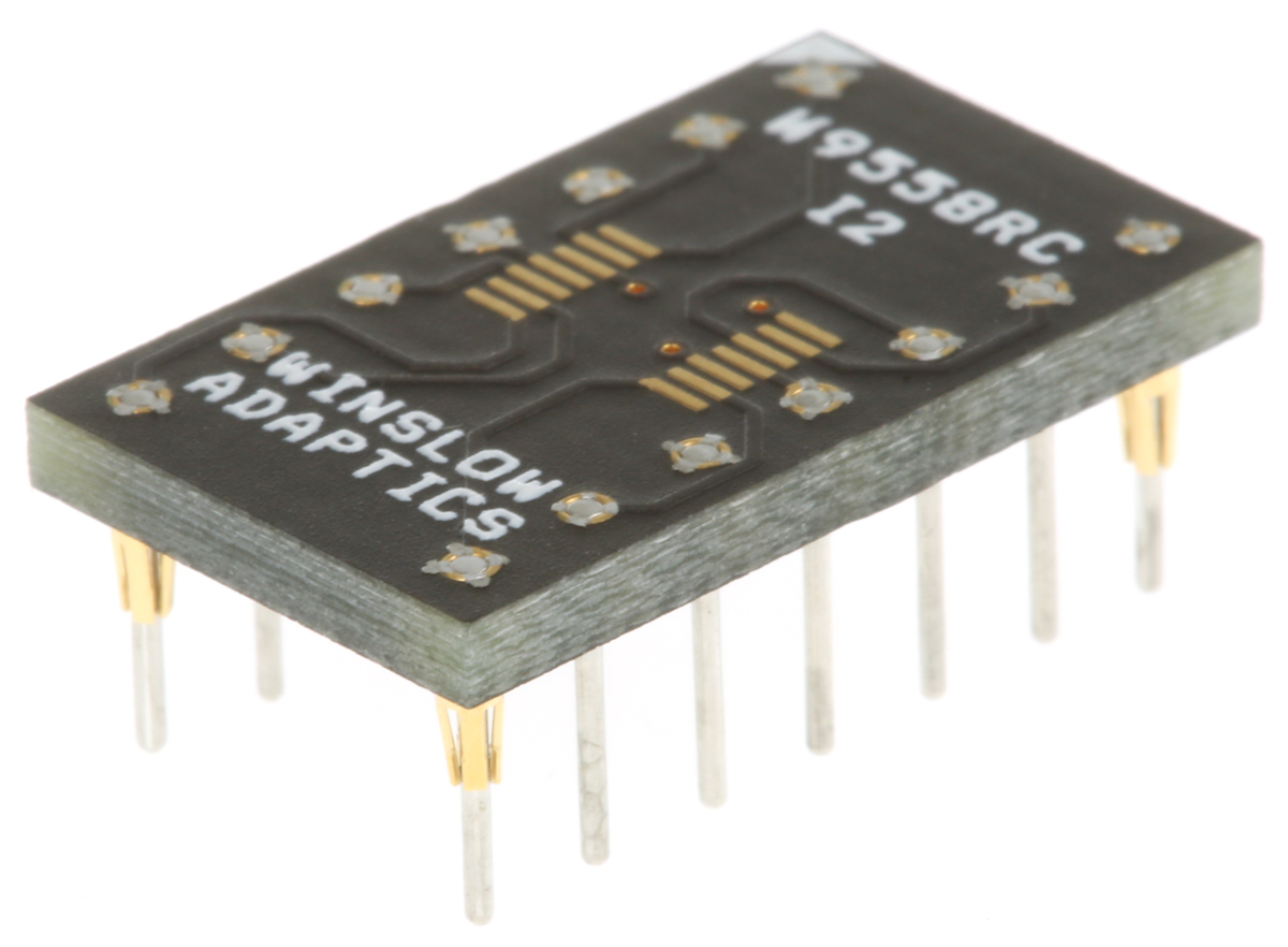 Winslow Straight Through Hole Mount 2.54 mm Pitch IC Socket Adapter, MSOP to DIP