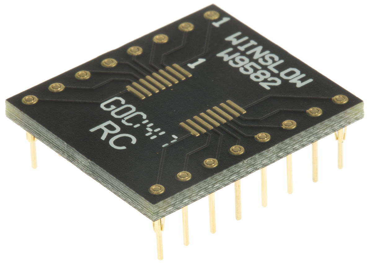 Winslow Straight Through Hole Mount 2.54 mm Pitch IC Socket Adapter, TSSOP to DIP