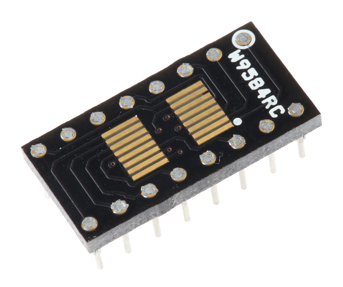 Winslow Straight Through Hole Mount 2.54 mm Pitch IC Socket Adapter, QSOP to DIP