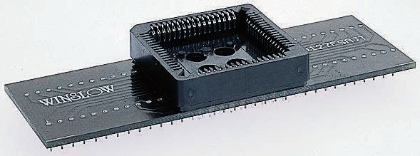 Winslow Straight Through Hole Mount 2.54 mm Pitch IC Socket Adapter, PLCC to DIP