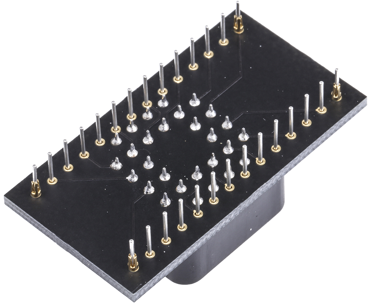 wa028127fsajtrc Winslow Straight Through Hole Mount 2.54 mm Pitch IC Socket Adapter, PLCC to DIP