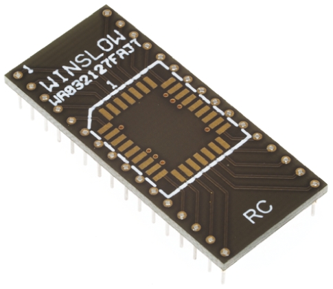 Winslow Straight Through Hole Mount 2.54 mm Pitch IC Socket Adapter, PLCC to DIP