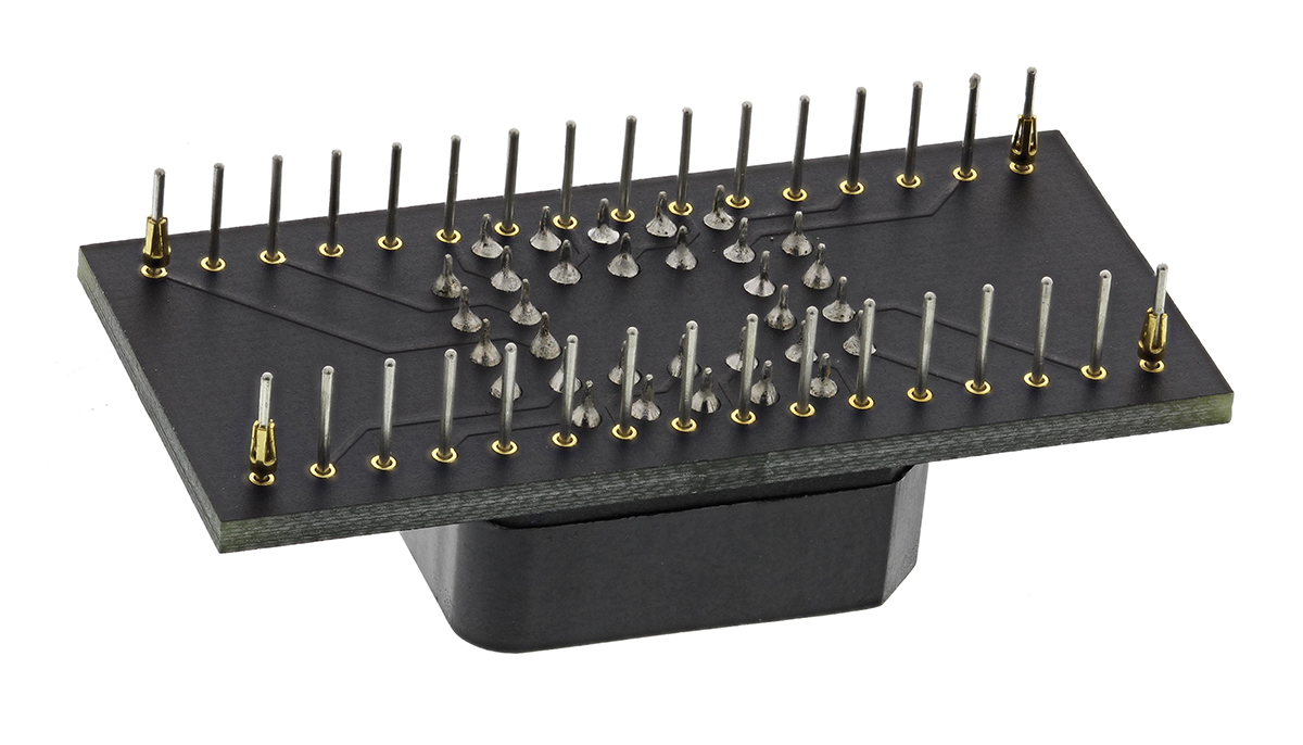wa032127fsajtrc Winslow Straight Through Hole Mount 2.54 mm Pitch IC Socket Adapter, PLCC to DIP