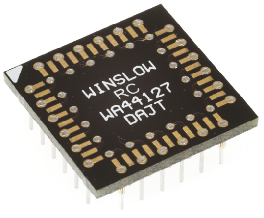 Winslow Straight Through Hole Mount 2.54 mm Pitch IC Socket Adapter, PLCC to PGA