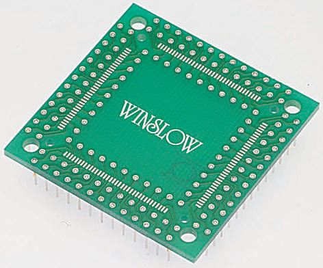 Winslow Straight Through Hole Mount 2.54 mm Pitch IC Socket Adapter, QFP to PGA