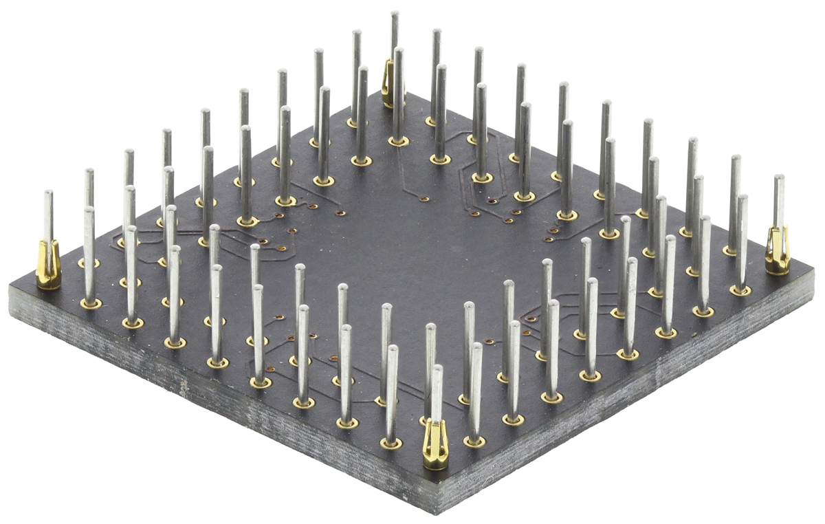 wa13072dqaetrc Winslow Straight Through Hole Mount 2.54 mm Pitch IC Socket Adapter, QFN to PGA