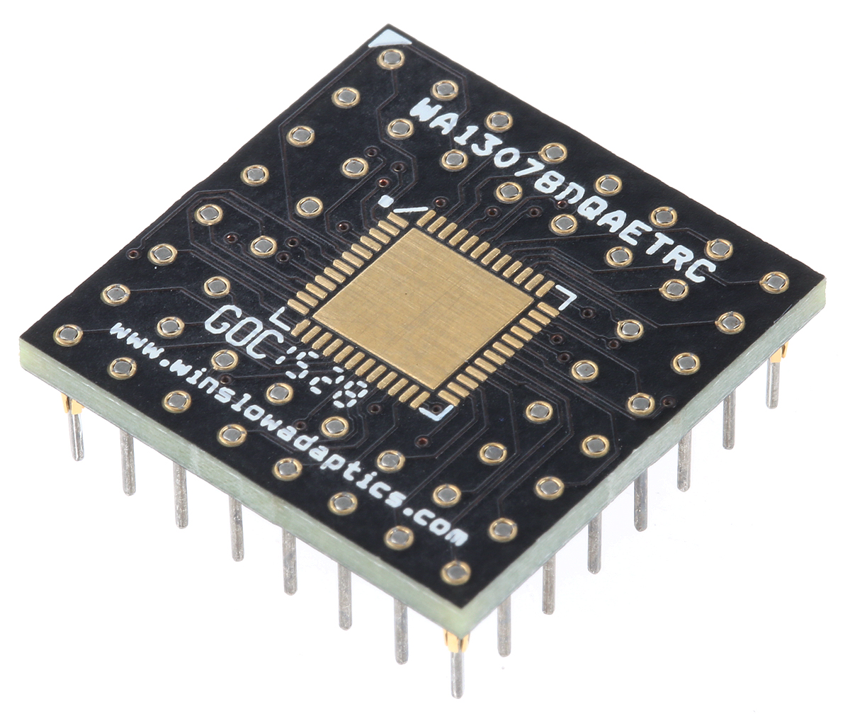 Winslow Straight Through Hole Mount 2.54 mm Pitch IC Socket Adapter, QFN to PGA