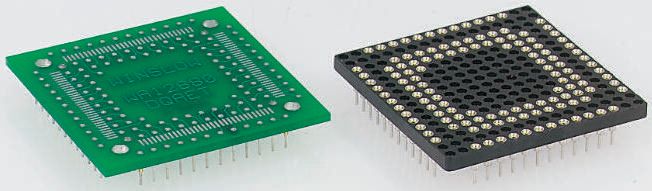 Winslow Straight Through Hole Mount 2.54 mm Pitch IC Socket Adapter, QFP to PGA