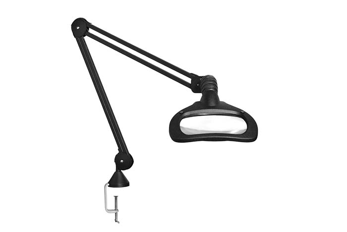 Luxo WAL027981 LED Magnifying Lamp with Table Clamp Mount, 171 x 114 mm Lens
