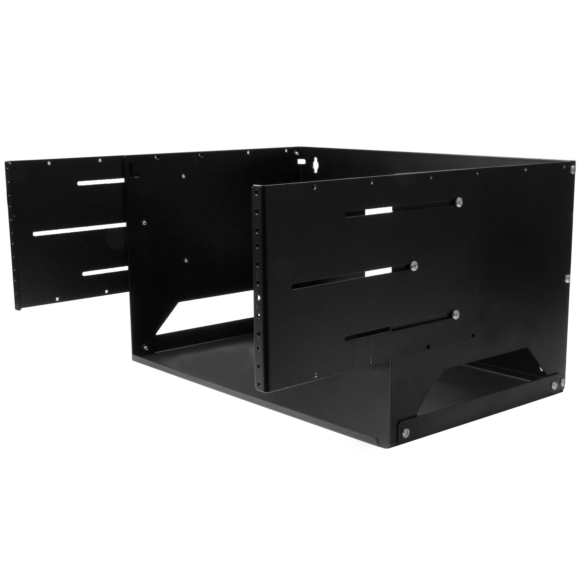 wallshelf4u StarTech.com Black 4 U Steel Server Rack , with 2 Post Frame, 45.1 mm, 268 mm Height 268 mm