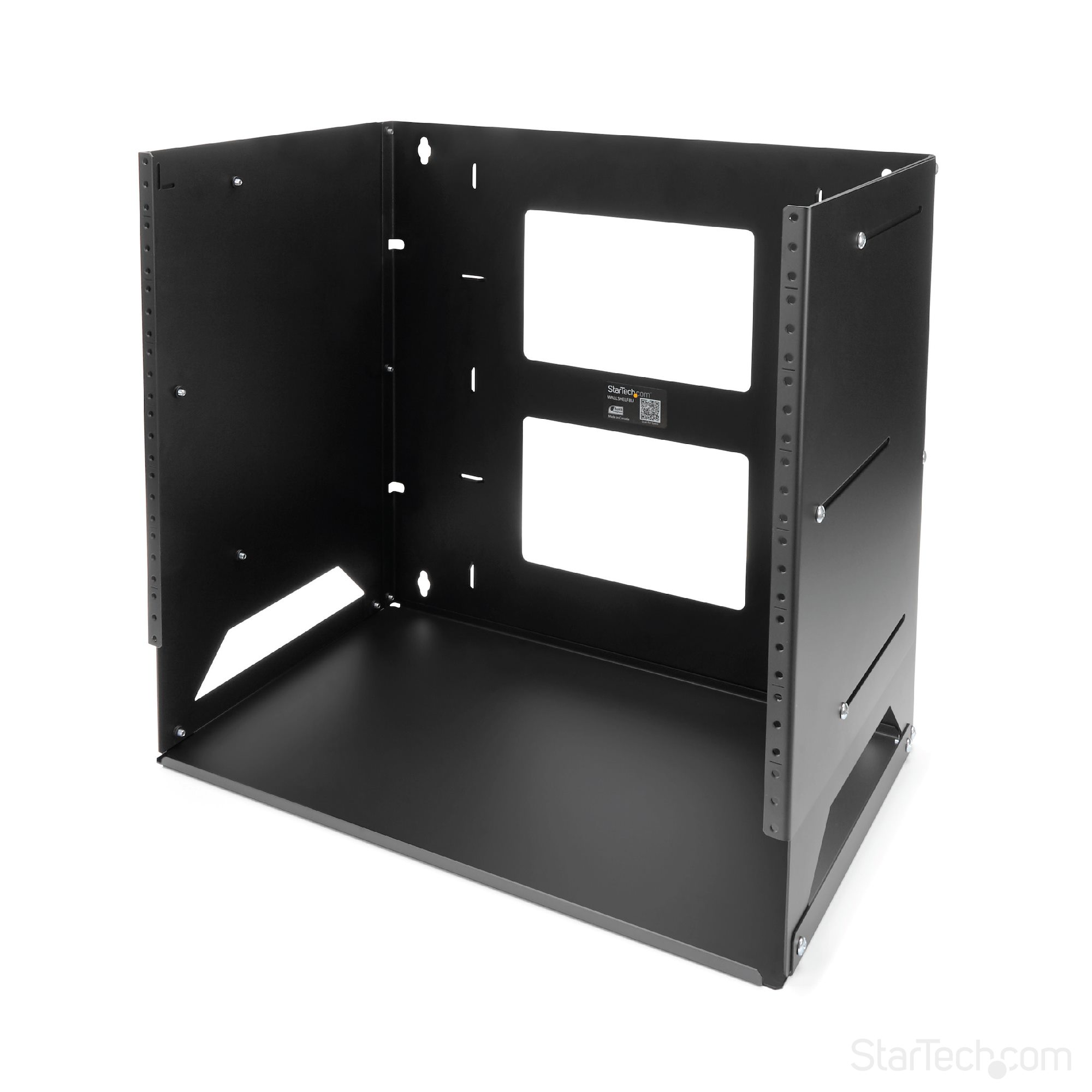 StarTech.com Black 8 U Steel Server Rack , with 2 Post Frame, 45.3 mm, 446 mm Height 446 mm