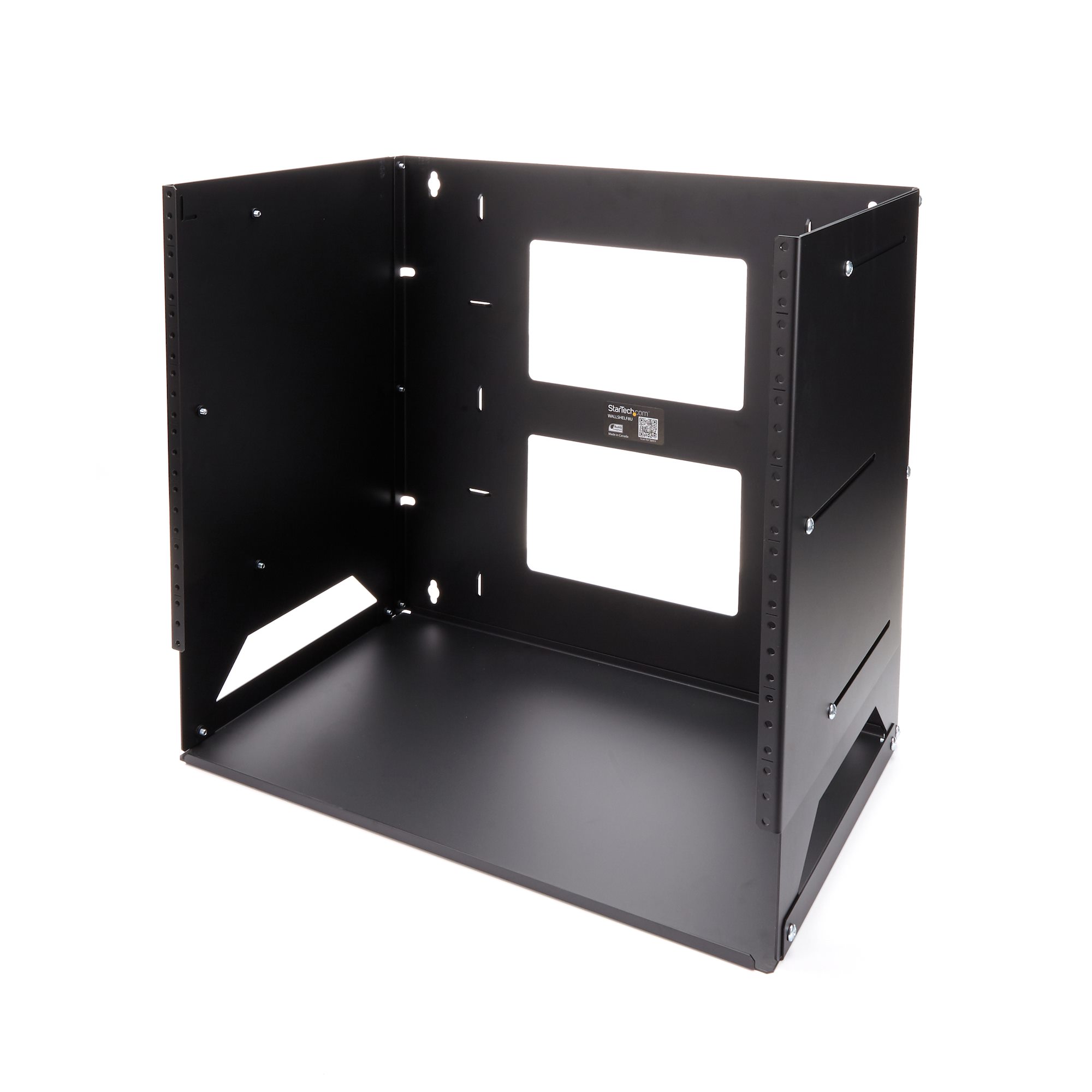 wallshelf8u StarTech.com Black 8 U Steel Server Rack , with 2 Post Frame, 45.3 mm, 446 mm Height 446 mm
