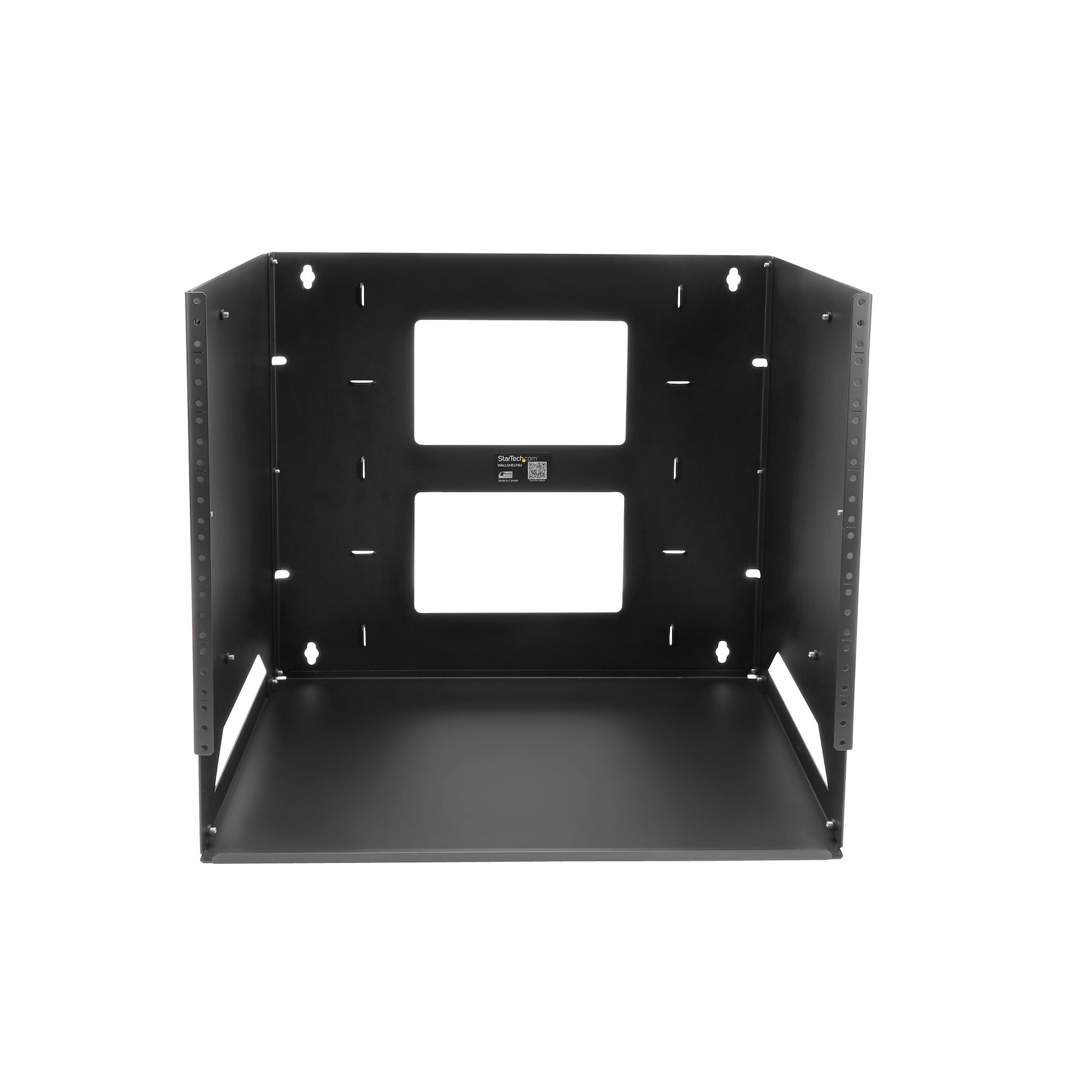 wallshelf8u StarTech.com Black 8 U Steel Server Rack , with 2 Post Frame, 45.3 mm, 446 mm Height 446 mm