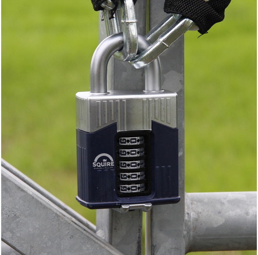 warrior-combi-65 Squire Padlock Steel Padlock, 12 mm Shackle, 65 mm Body