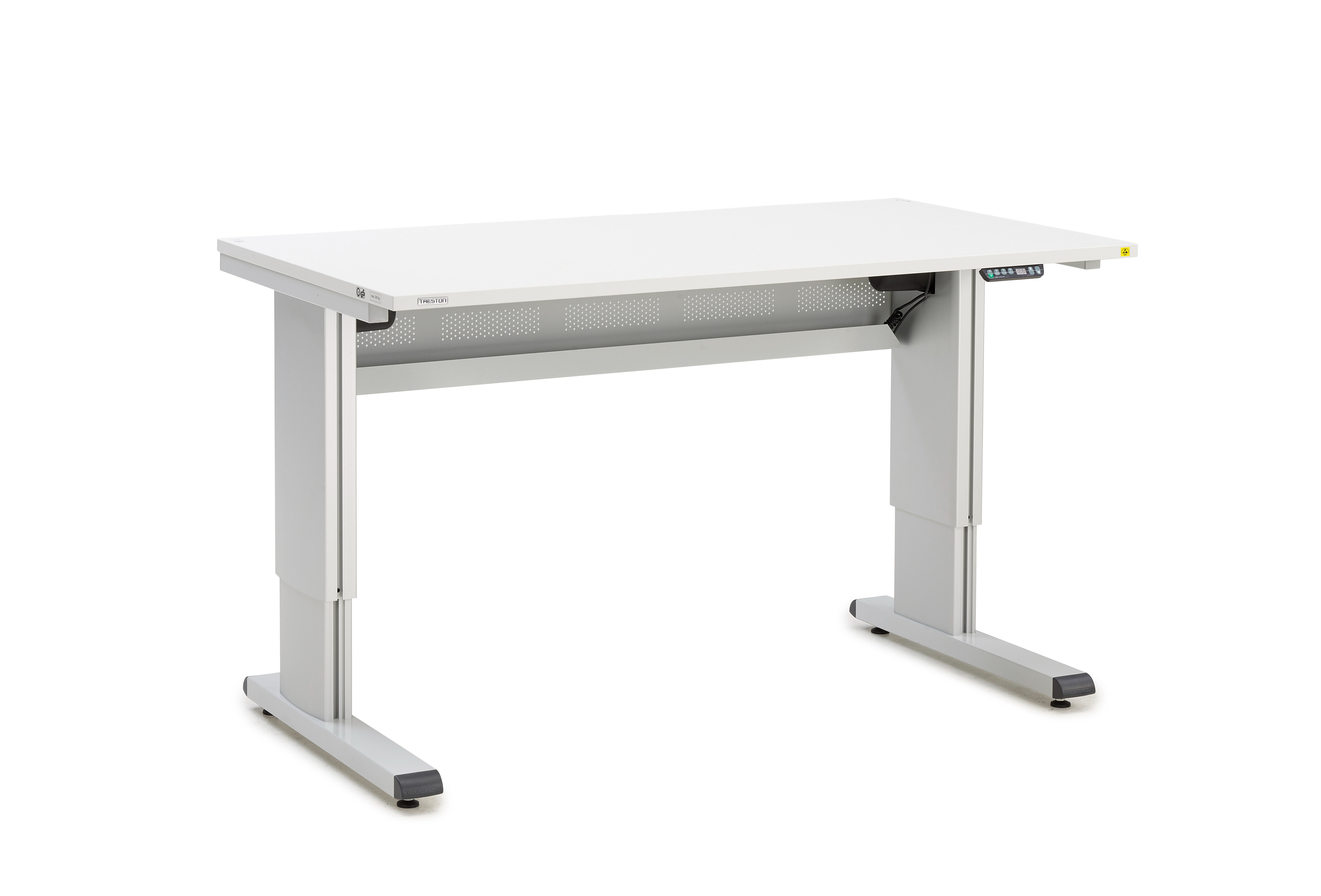 Treston WB815 EL ESD Steel, Aluminium Workbench, 300kg Max Load Adjustable Height, 1100 mm x 1500mm x 800 mm