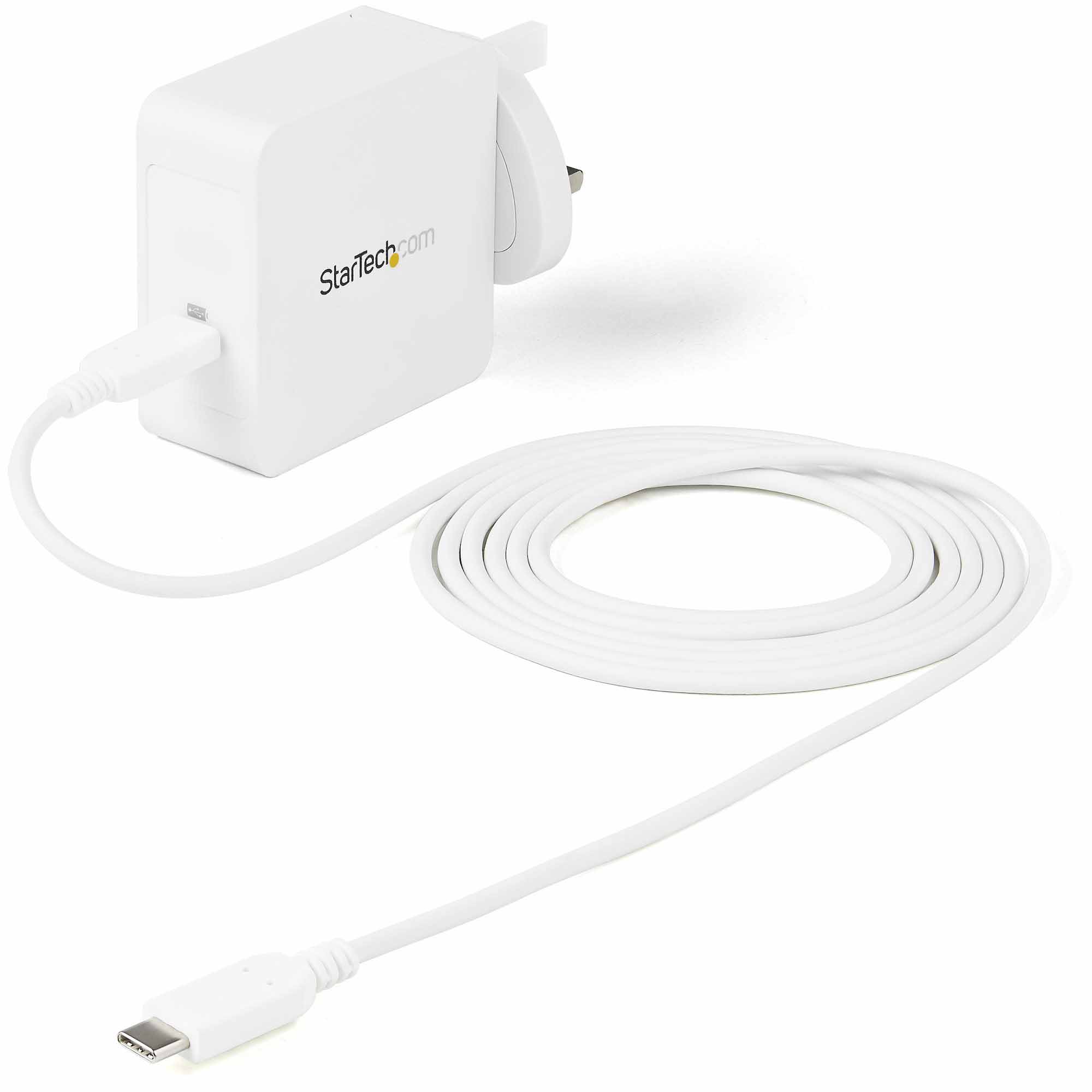 StarTech.com Wall Plate AC/DC Adapter, White