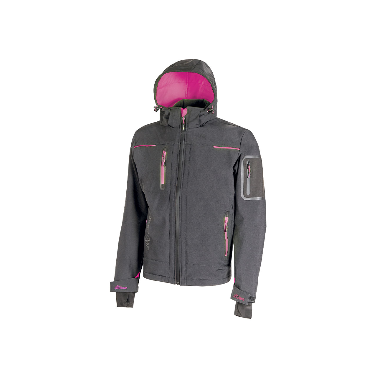 UPower FUTURE 2 Grey, Breathable Hoodie Jacket Central, S 1 EA