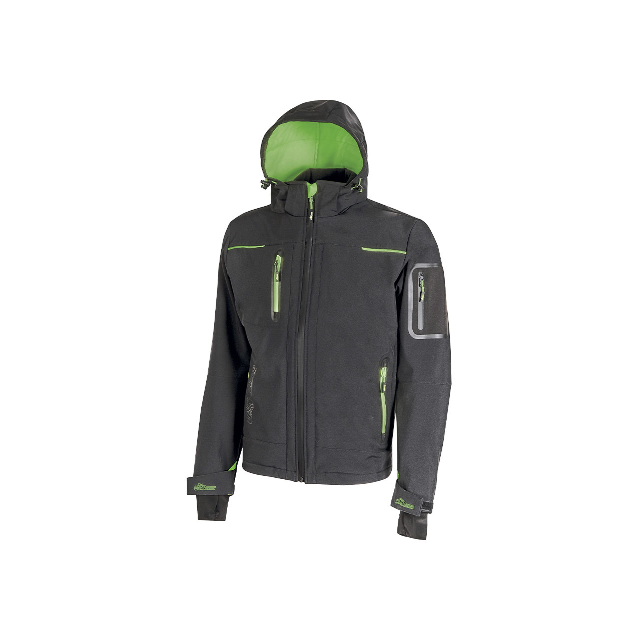 UPower FUTURE 2 Asphalt Grey Green, Breathable Hoodie Jacket Central, S 1 EA