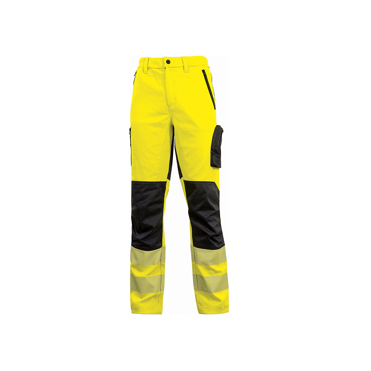 UPower ROY Hi Vis Trouser Yellow 74 to 82 cm Waist 85cm Leg
