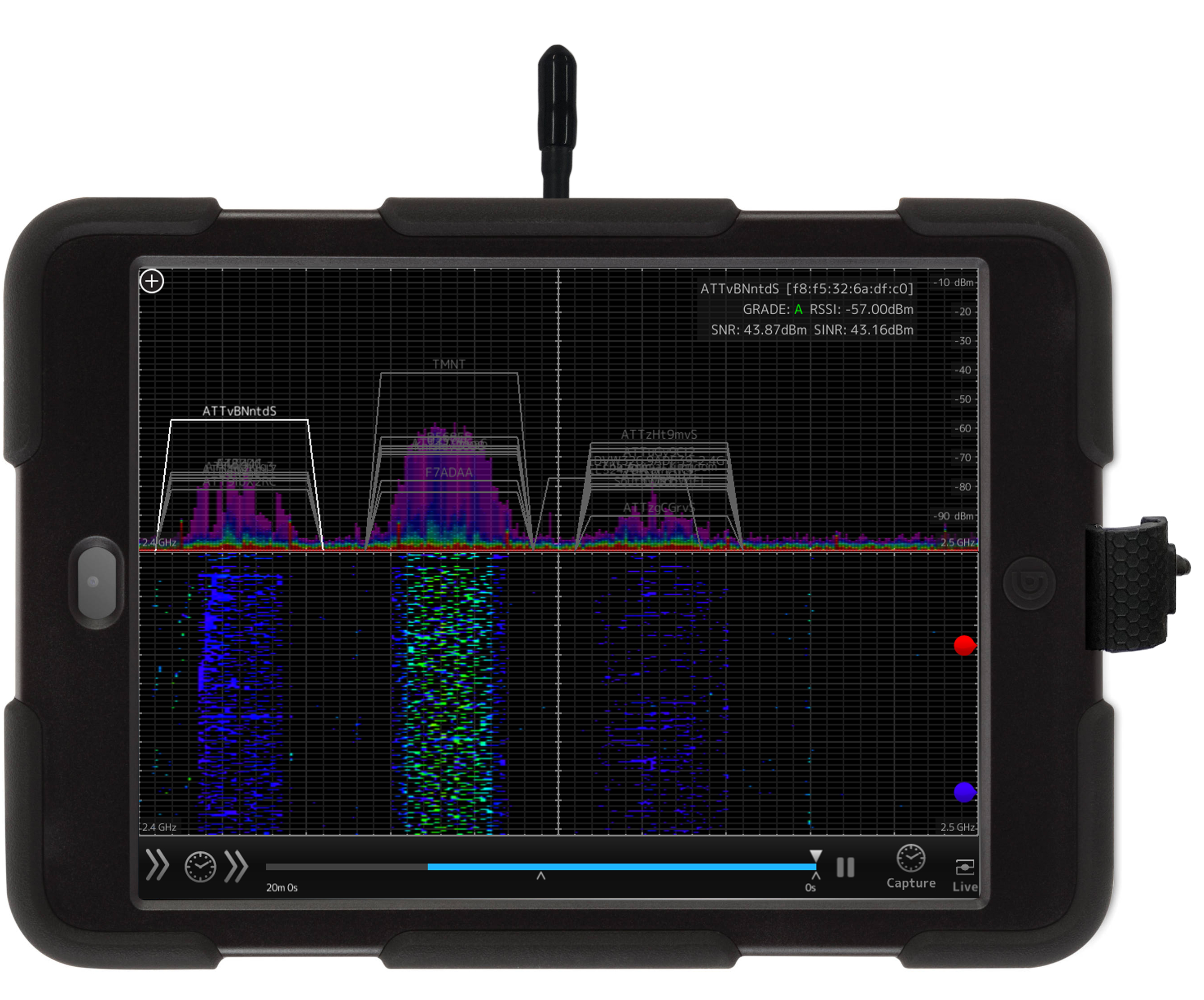 Oscium MetaGeek WiPry2500x Handheld WiPry Spectrum Analyser, 5 GHz