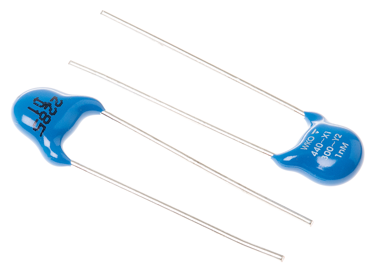 Vishay Single Layer Ceramic Capacitor 1 nF 400V ac ±20 % Y5U Dielectric, WYO, Through Hole 125 °C Max Op. Temp.