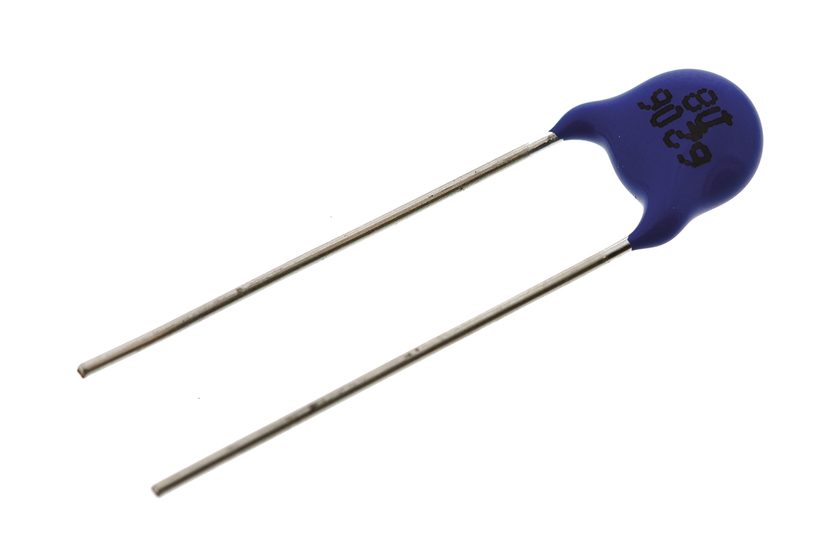 wko102mcpcj0kr Vishay Single Layer Ceramic Capacitor 1 nF 400V ac ±20 % Y5U Dielectric, WYO, Through Hole 125 °C Max Op. Temp.