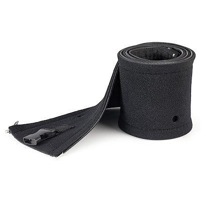 StarTech.com 1 m Black Cable Cover in Neoprene, 30 mm ID