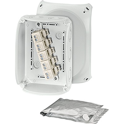 HENSEL WP Series Grey Polycarbonate Junction Box, IP68, 5 Terminals, 77 mm, 180mm 130 mm