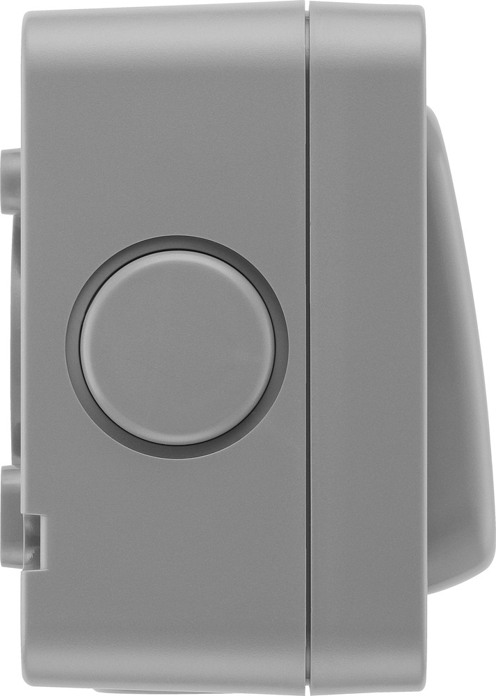 wp14-02 BG Electrical Grey, 2 Way Push Button, 1 Gang, Storm