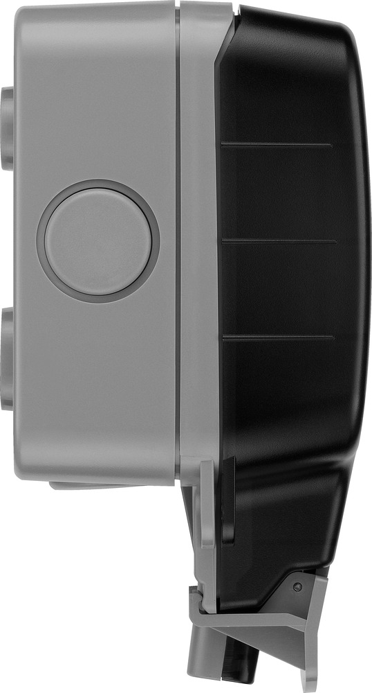 wp22-02 BG Electrical Storm Grey 2 Gang Plug Socket, 13A Outdoor, Type G - British