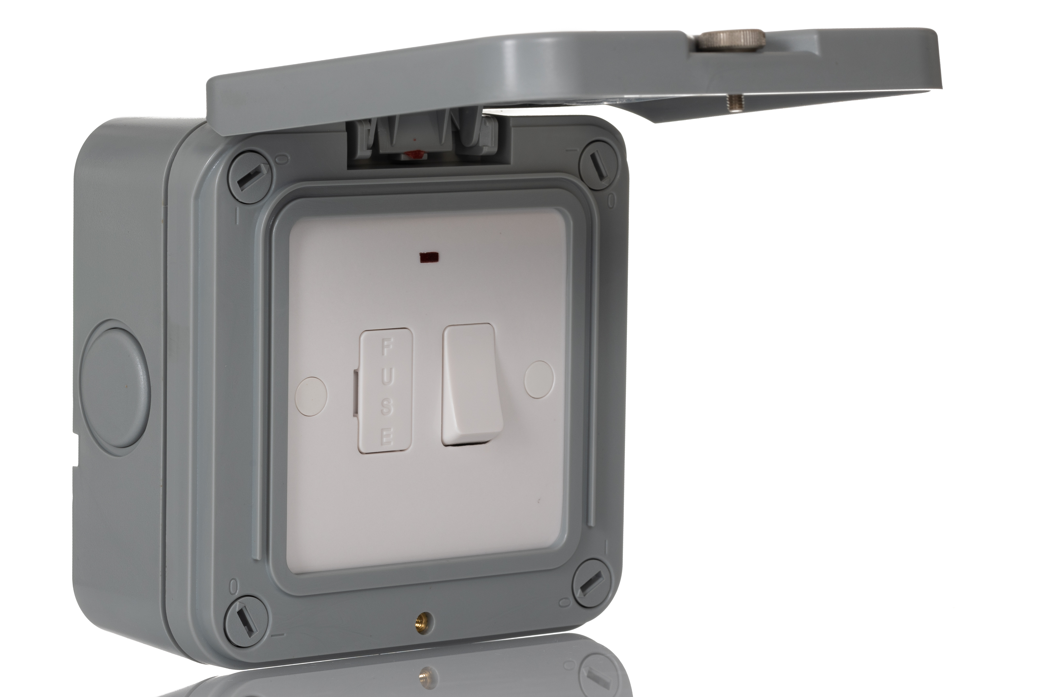 wp53-02 BG Electrical 13A 1 Gang Switched Fused Spur BS 1363-4 IP66