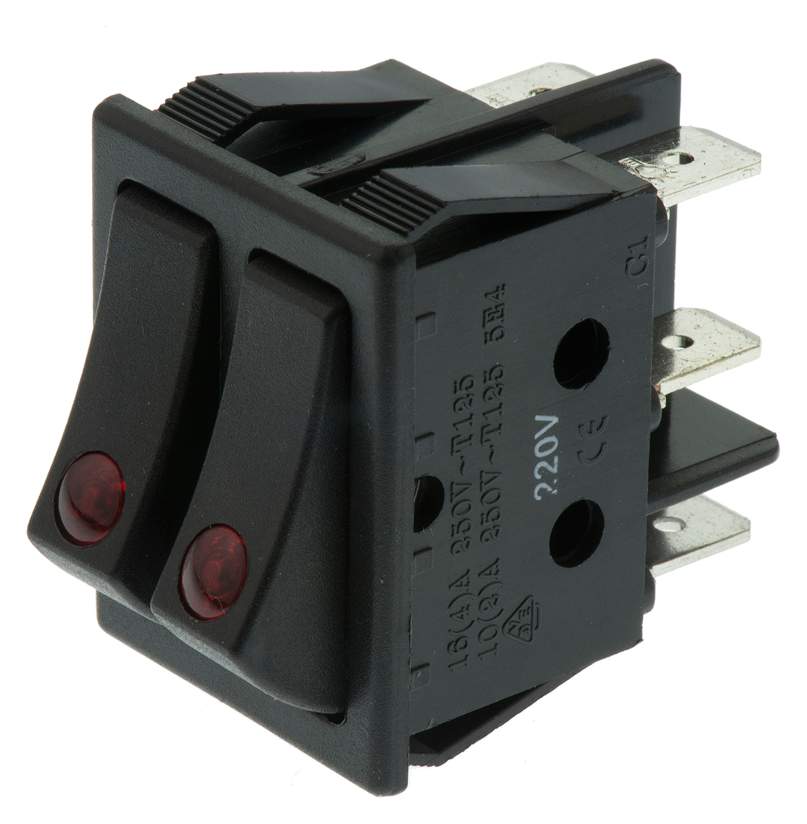 ZF DPST, On-Off On-None-On Rocker Switch Panel