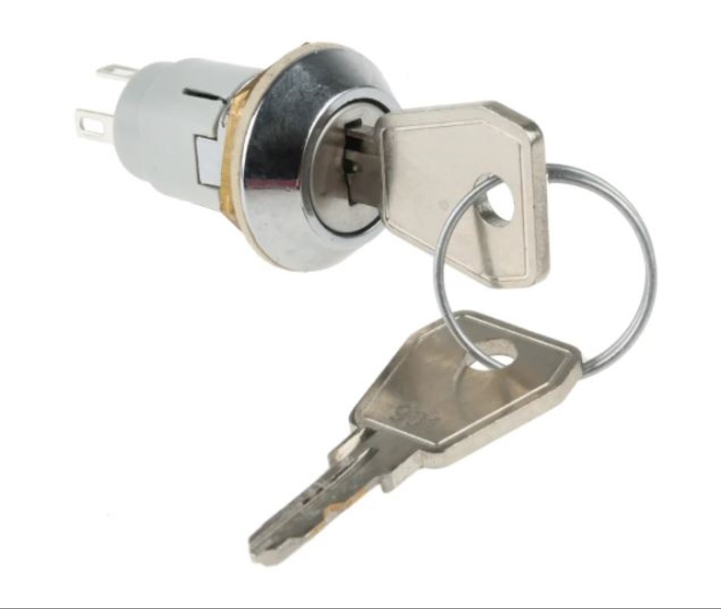 Lorlin IP67, IP66 Keylock Switch, SPDT, 1A 2-Way Random-Key