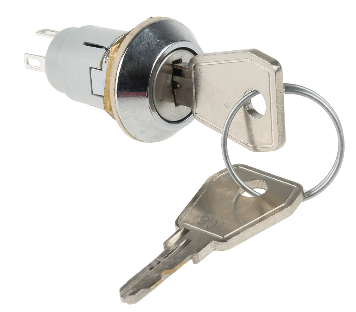 Lorlin IP67, IP66 Keylock Switch, SPDT, 1A 2-Way Common-Key
